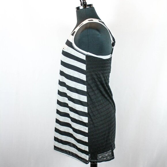 Xhilaration Racer Back Tank Top Stripes Bl… - Picture 3 of 4